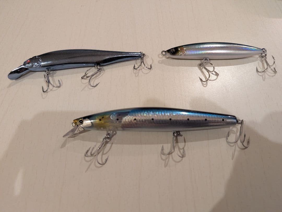 ブルーウィン140j、メガバスx80　マグナム等　ミノー、ペンシル