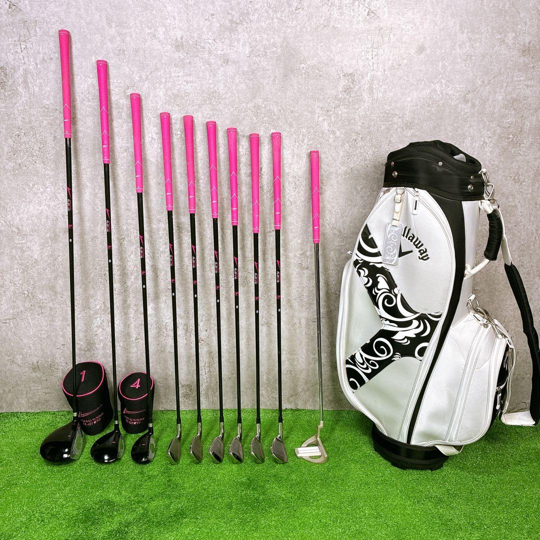 キャロウェイ ソレイル キャディーバッグ付 レディースゴルフ 10本セット