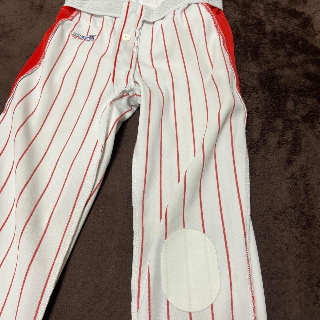 ポルテ野球5点セット、ユニフォーム上下160、帽子L、バッグ