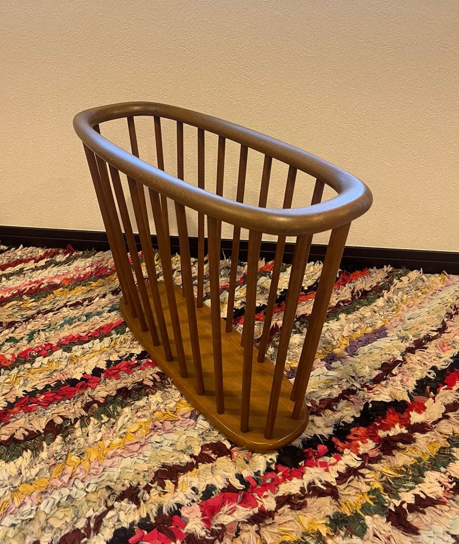 vintage ヴィンテージ マガジンラック　かご