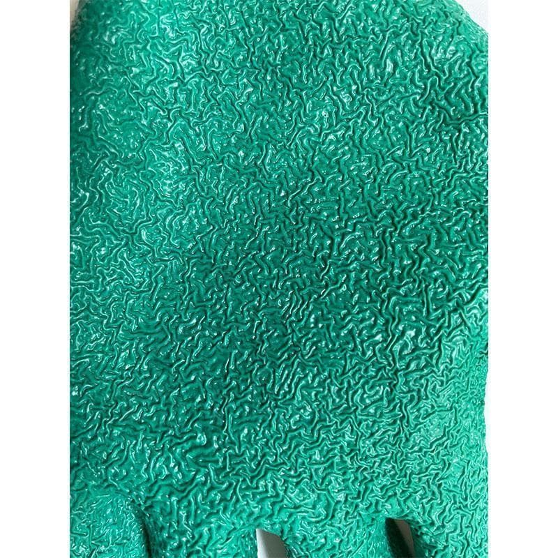 軍手 滑り止め付き 12双 天然ゴム 作業用 安全 グレー Lサイズ 1745