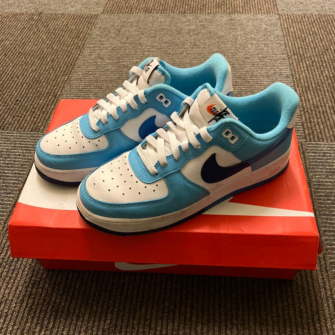 Nike Air Force 1 ブルー/ホワイト 25cm