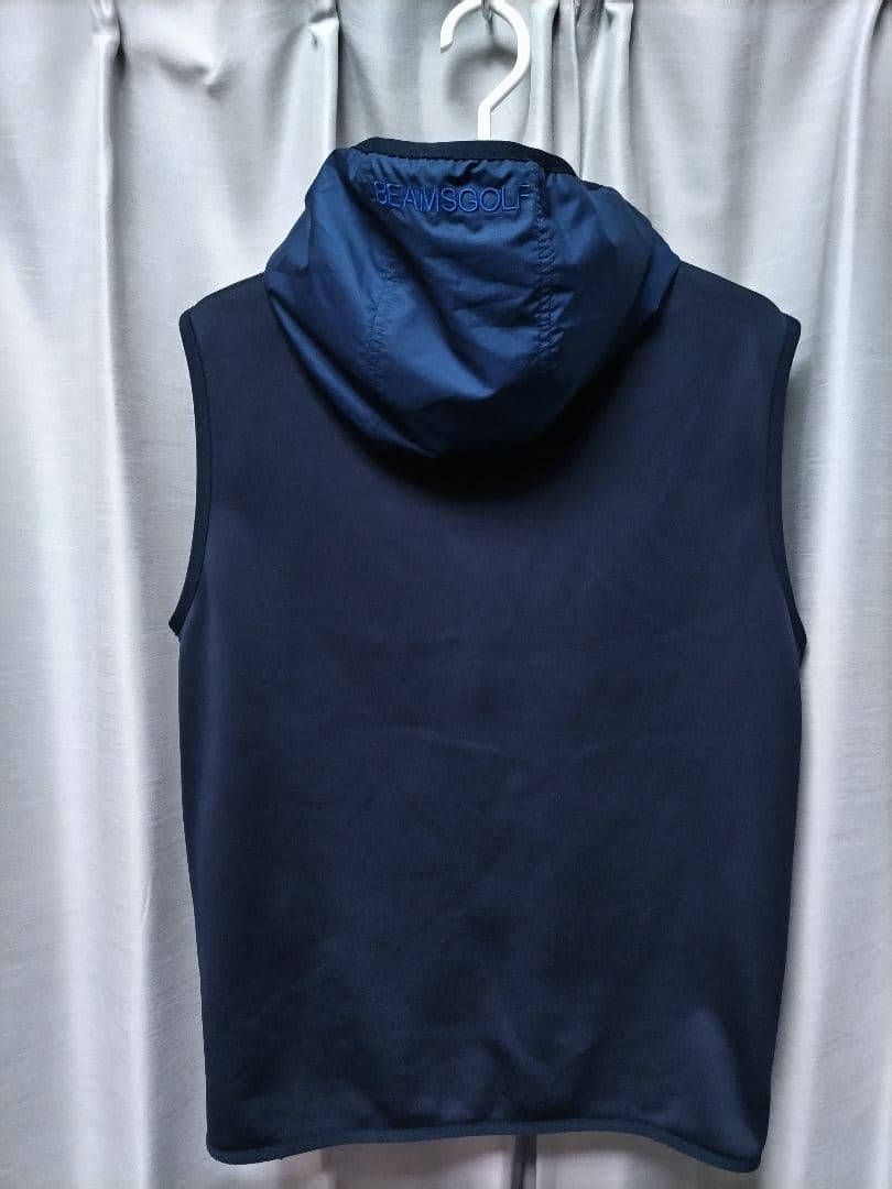 ビームスゴルフ　ベスト　パーカー　ネイビー　裏起毛