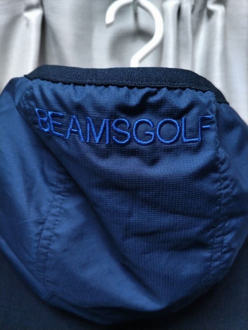 ビームスゴルフ　ベスト　パーカー　ネイビー　裏起毛