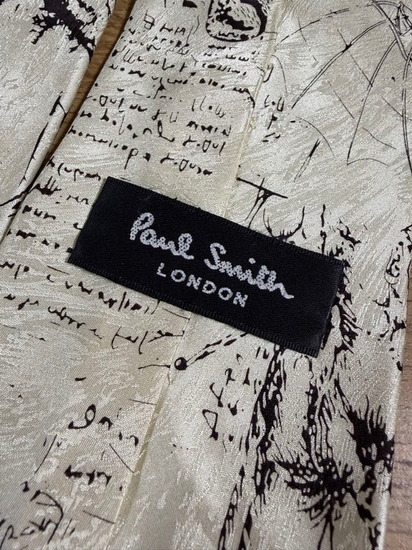 【レア柄】Paul Smith アートプリント ネクタイ シルク 希少