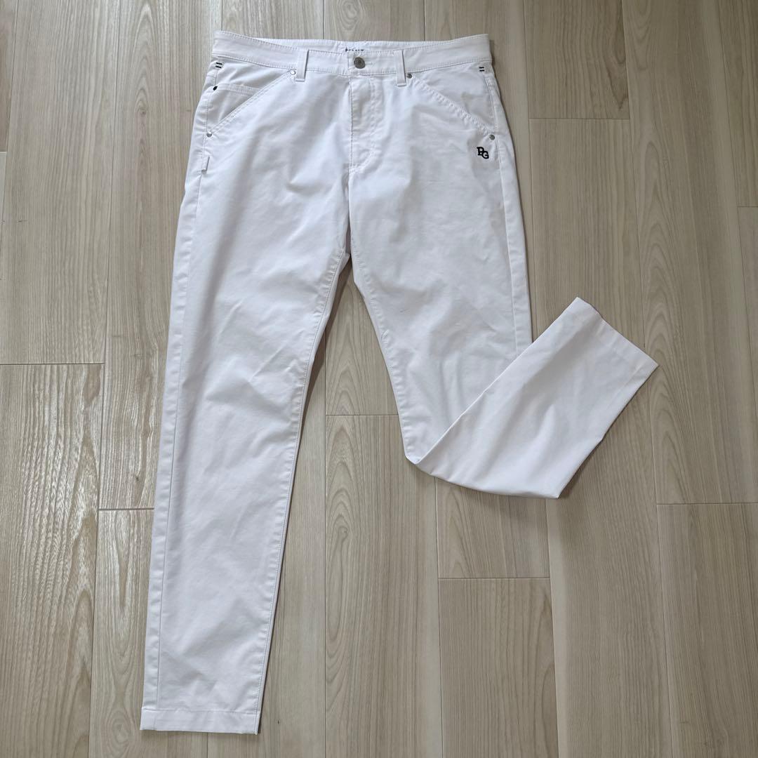 パーリーゲイツ　パンツ　白　4 ホワイト　ストレッチ　ゴルフ
