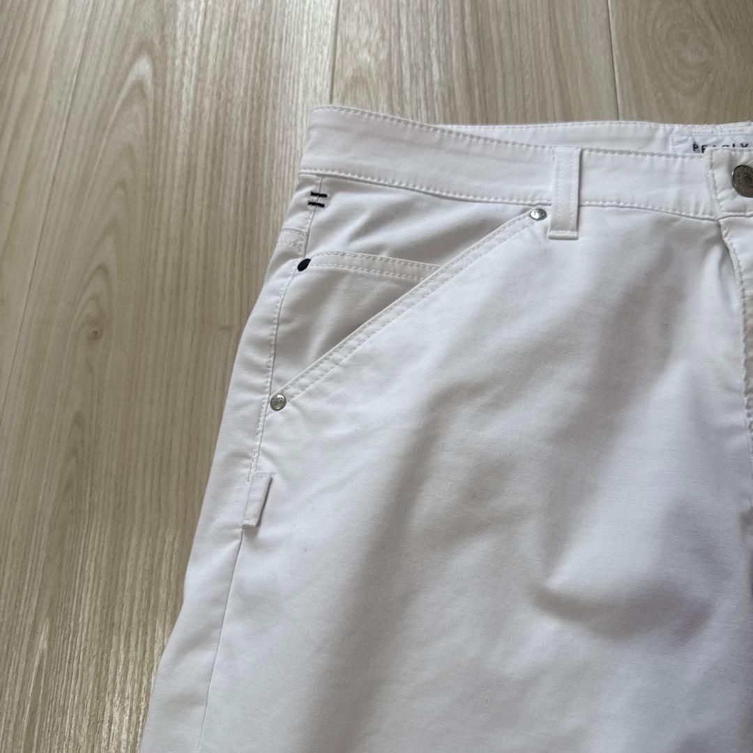 パーリーゲイツ　パンツ　白　4 ホワイト　ストレッチ　ゴルフ