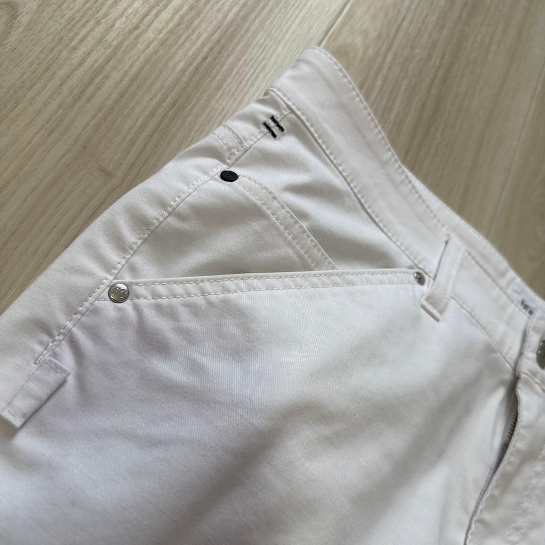パーリーゲイツ　パンツ　白　4 ホワイト　ストレッチ　ゴルフ