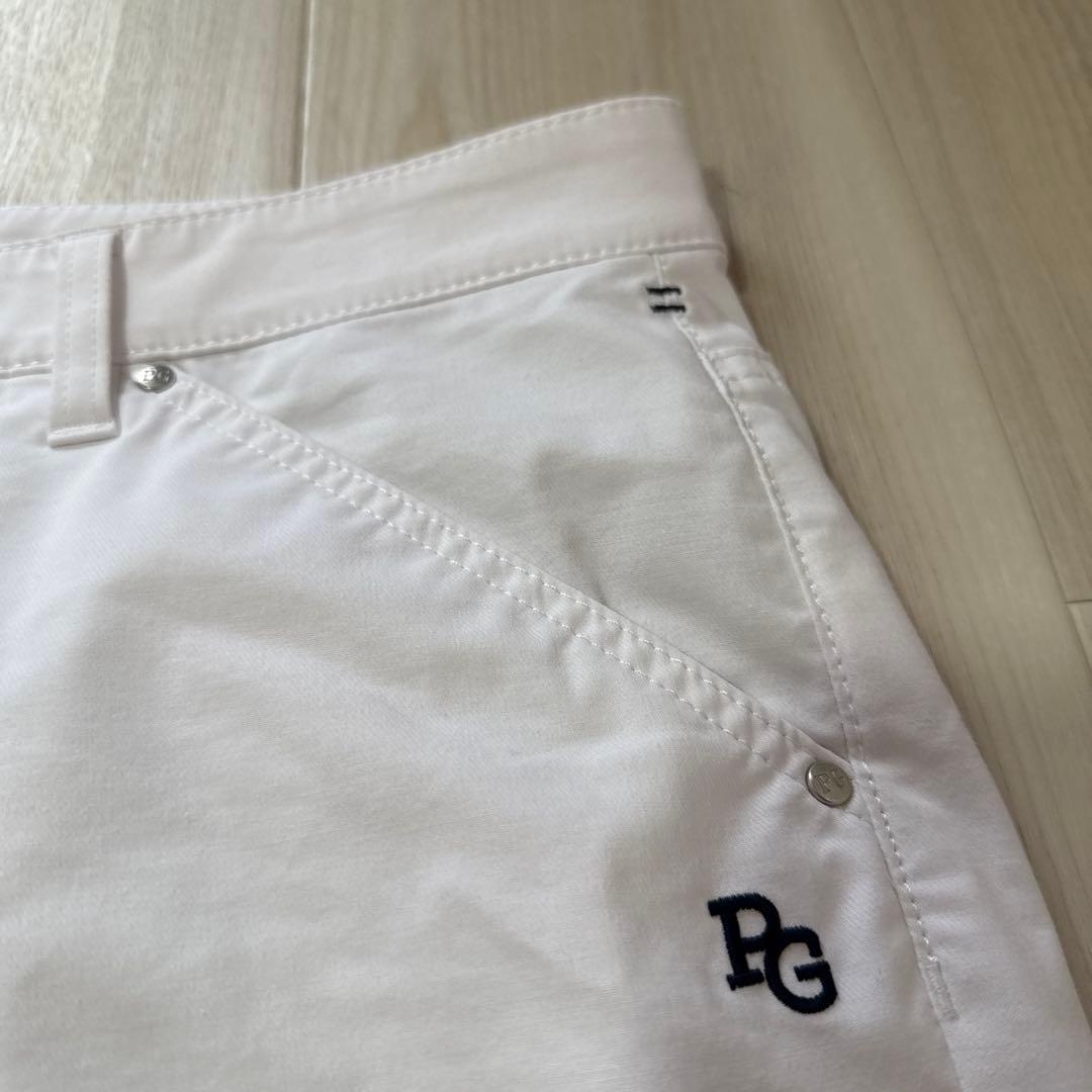 パーリーゲイツ　パンツ　白　4 ホワイト　ストレッチ　ゴルフ