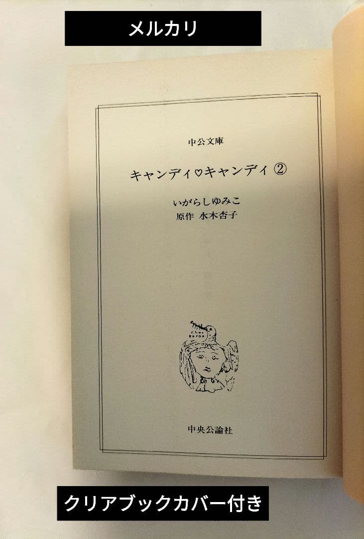 6巻のみ初版●クリアブックカバー付「キャンディキャンディ」文庫版　全巻