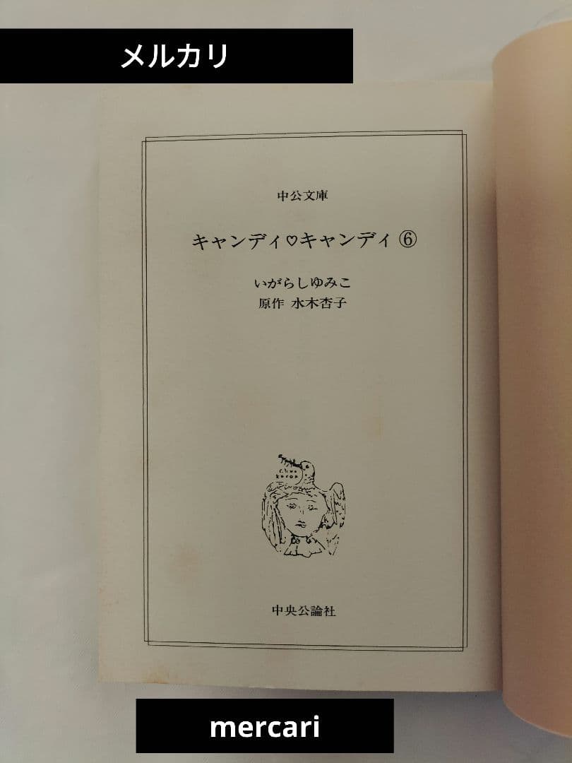 6巻のみ初版●クリアブックカバー付「キャンディキャンディ」文庫版　全巻