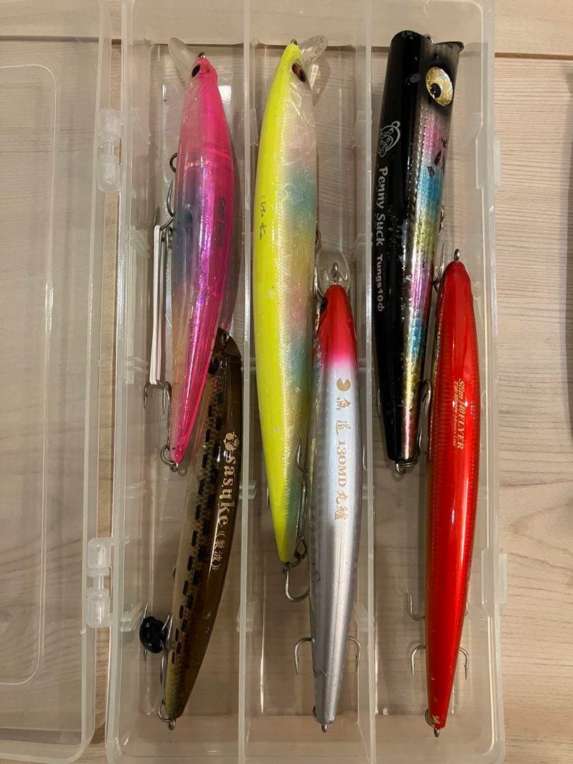 シーバス　青物　ハードルアー　ジグ　まとめ売り　ルアー収納タックルボックス