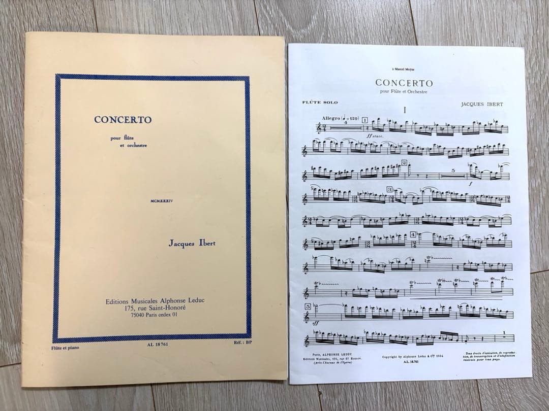 イベールジャック／Ibert, Jacques CONCERTO フルート協奏曲