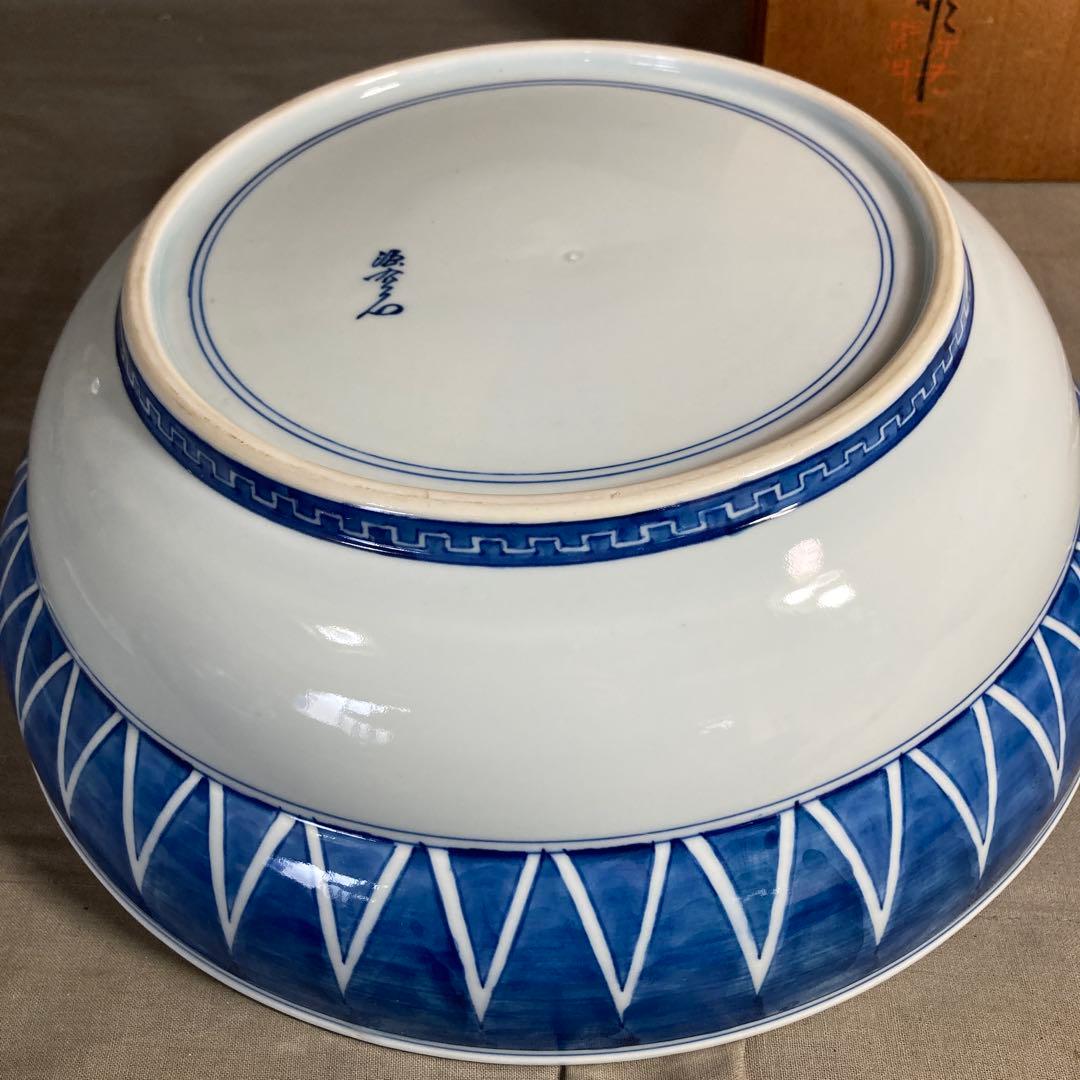 【mintonさん専用】古伊万里の伝統　名窯　舘林源右衛門作　染付桐絵　大深鉢