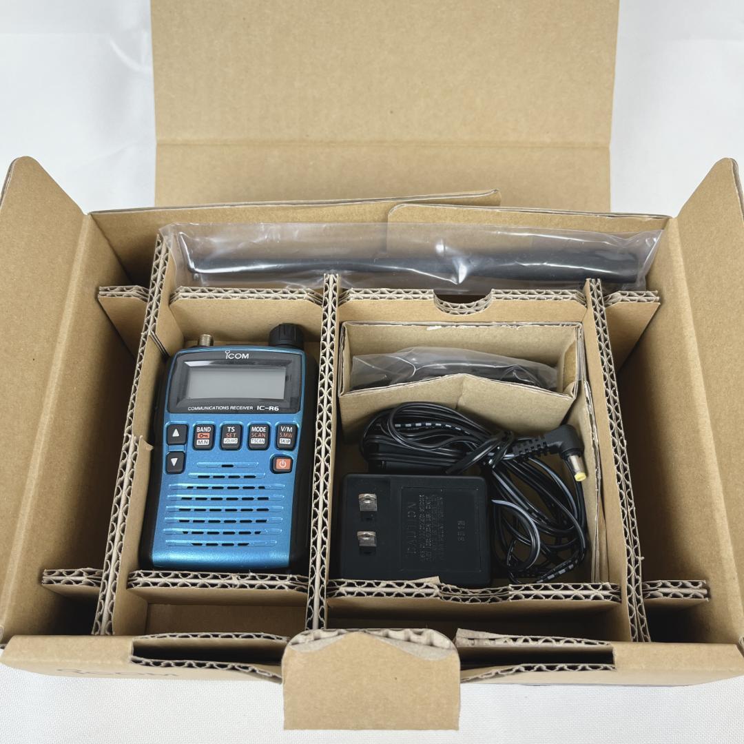 美品☘️ Icom IC-R6 受信機　メタリックブルー　エアバンド
