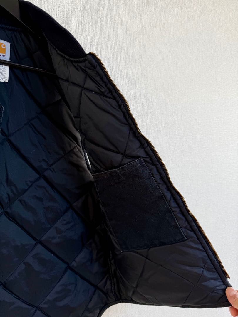 超スペシャル アメリカ製 ヴィンテージ カーハート ダック ベスト L ブラック