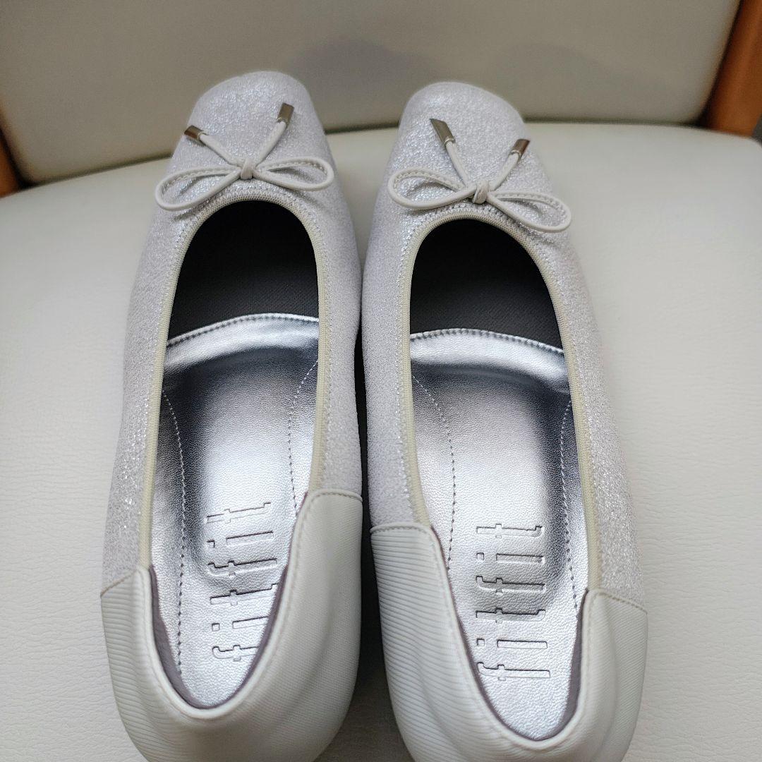 新品 fitfit フィットフィット 撥水 ストレッチレザー 本革 パンプス