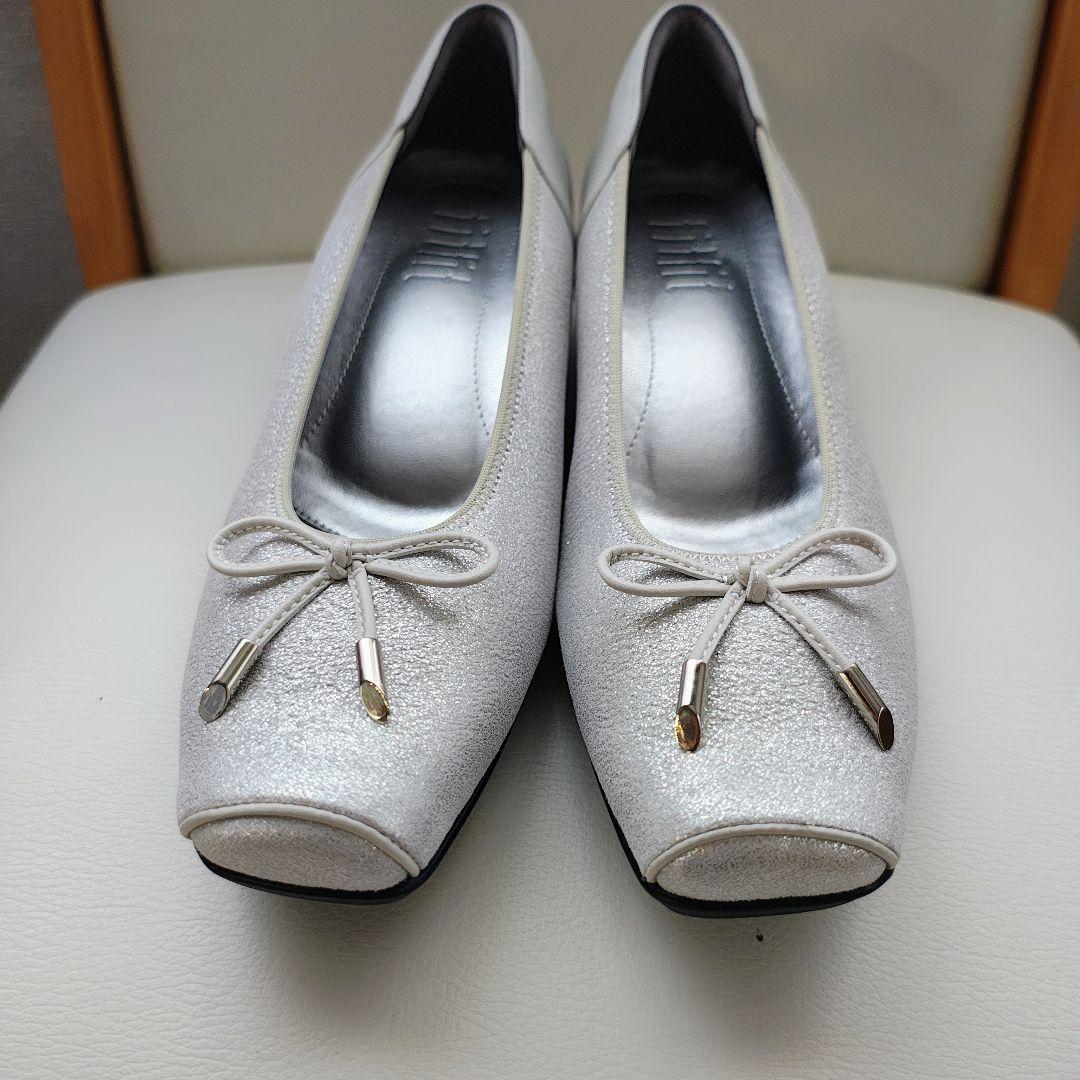 新品 fitfit フィットフィット 撥水 ストレッチレザー 本革 パンプス