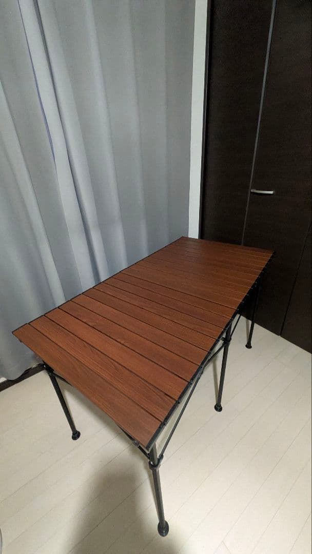 BUNDOKアルミロールテーブル115cm