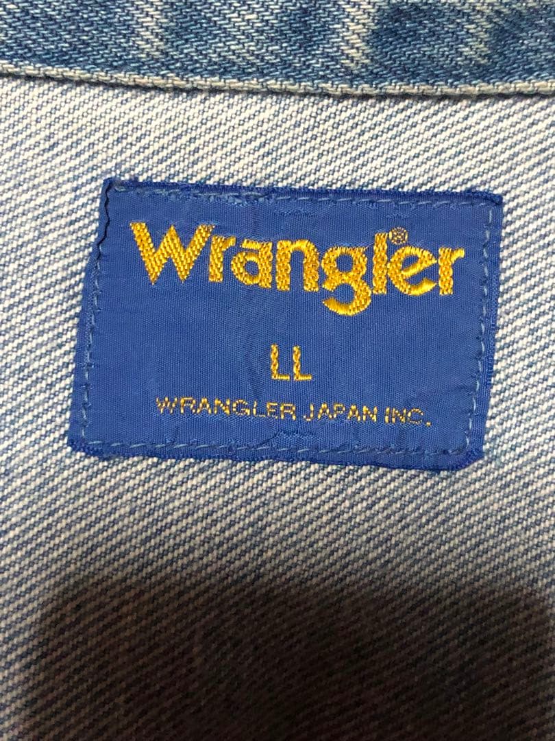 90s〜00s WRANGLER ラングラー デニムジャケット 青タグ LL