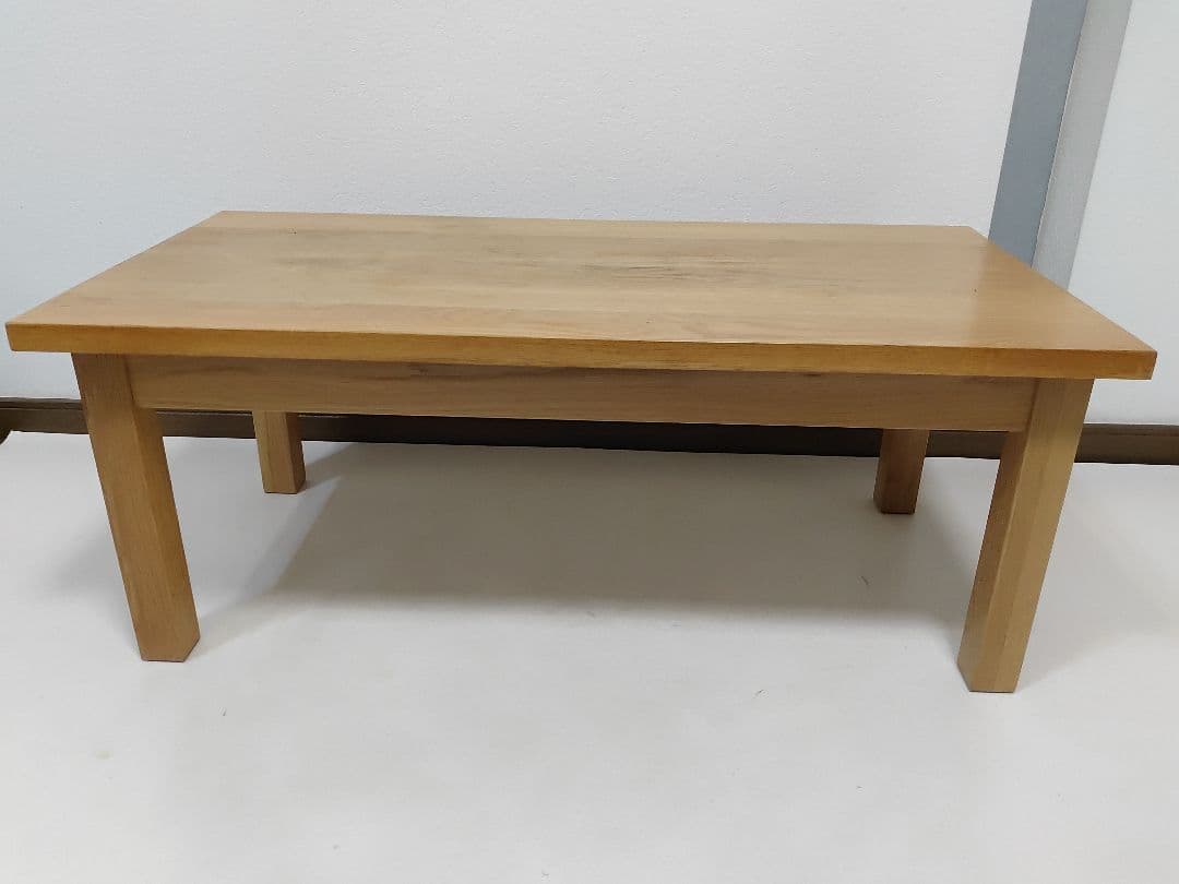 無印良品 オーク材 ローテーブル 引き出し 木製 ナチュラル 文机 デスク
