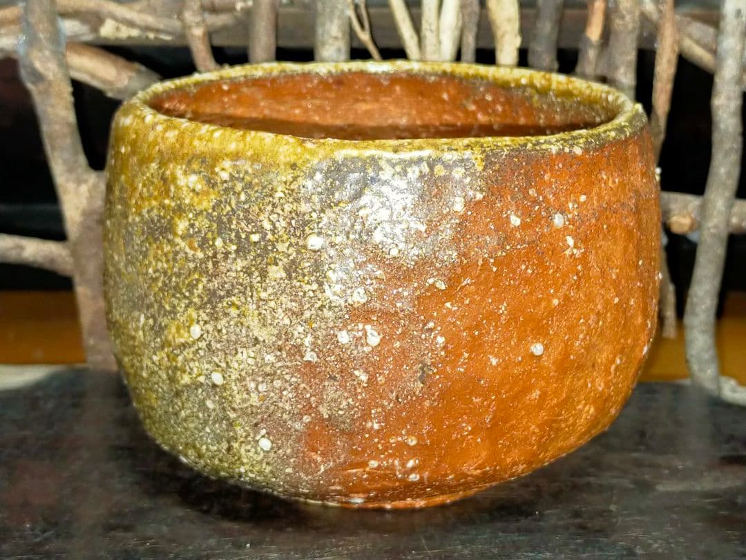 ♥信楽焼♥　宮川憲一　♥茶碗♥　⑥　共箱付き　茶道具　骨董　古玩