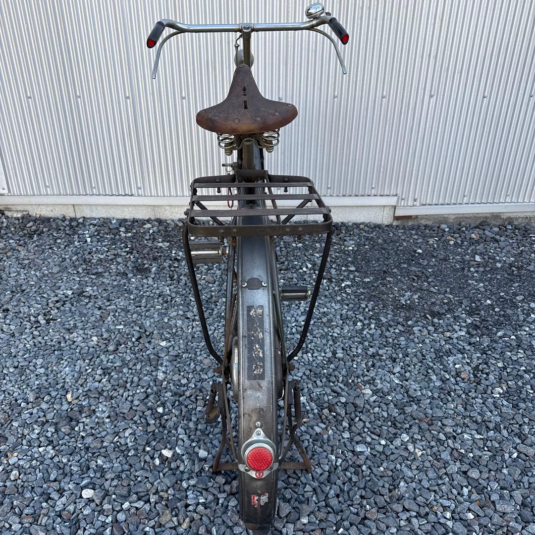 昭和レトロ自転車　実用車　ナショナル　ビンテージ