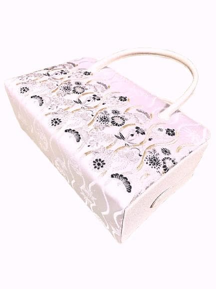 和装バッグ　利休バッグ ・金襴織物　(金糸入り)　商品番号　516