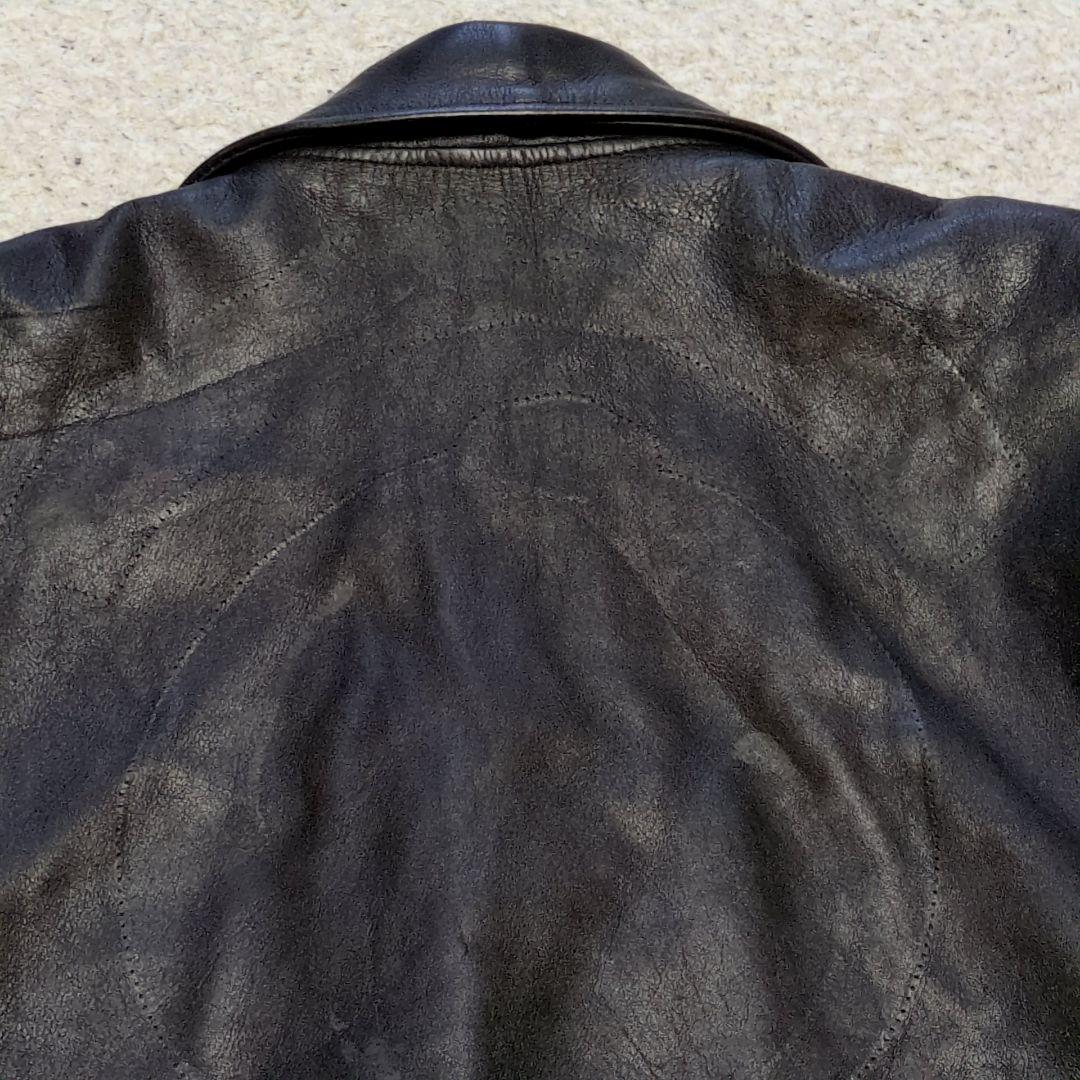 2-17【レア】AVIREXアヴィレックス　ダブルライダースジャケット