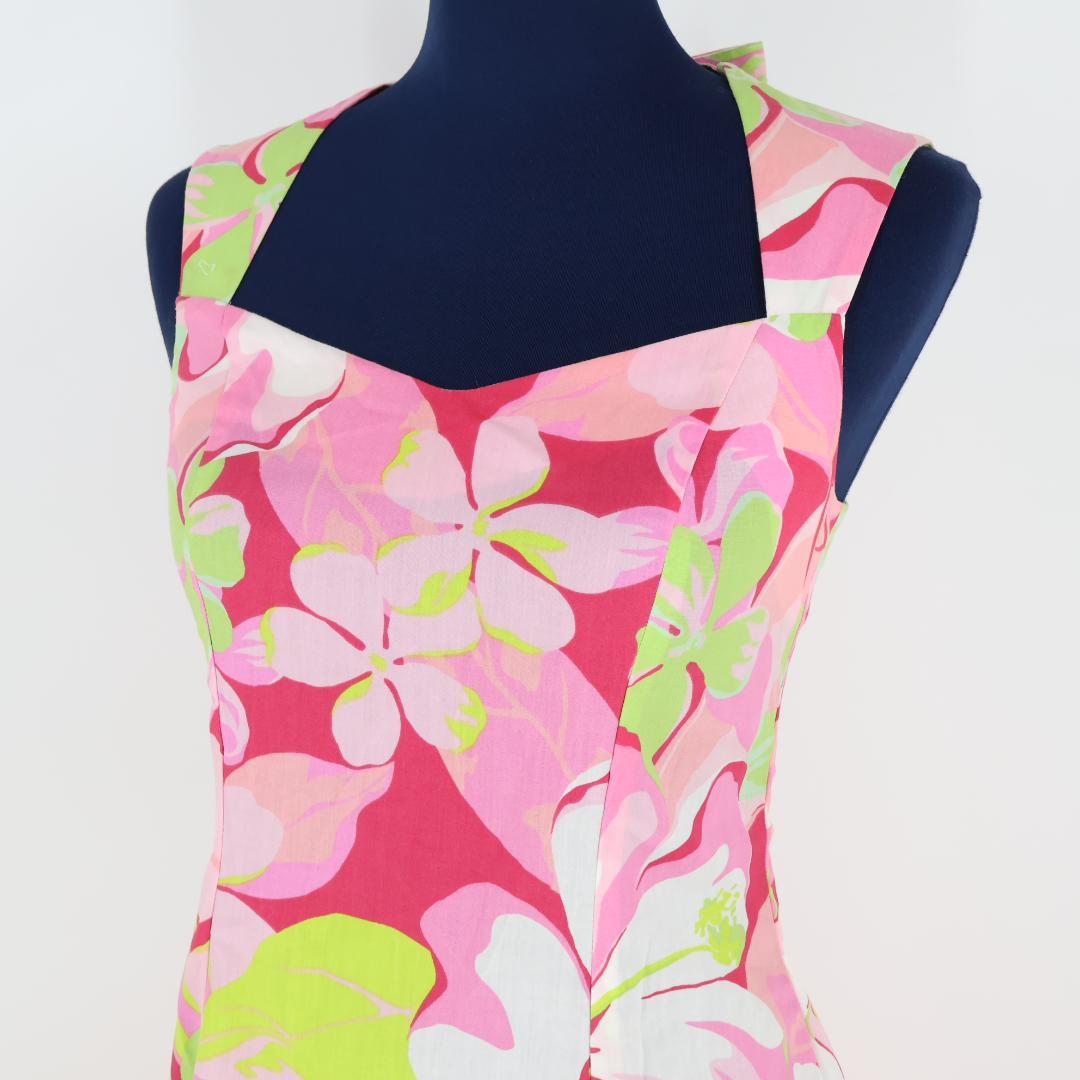 【日本製 フラダンス衣装】ピンク MermaidLine ワンピース ドレス