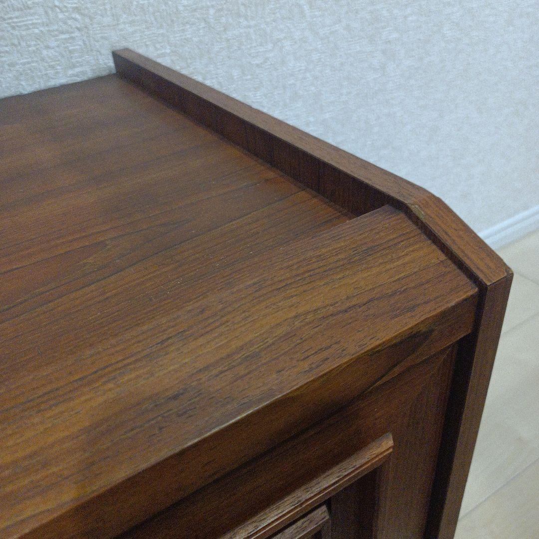 希少　昭和レトロ 古家具 木製テレビ台 キャビネット 　当時物　東芝製