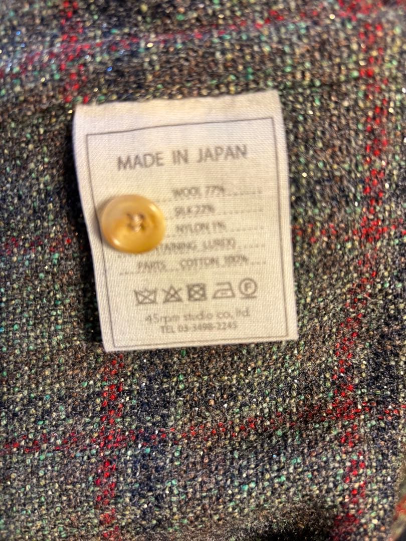 す*ん様 45R キラキラターンドレス　ツィードワンピース　ウール　シルク　サイ