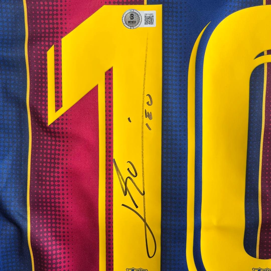 【認証あり】リオネル メッシ 直筆サイン入り FCバルセロナ ユニフォーム
