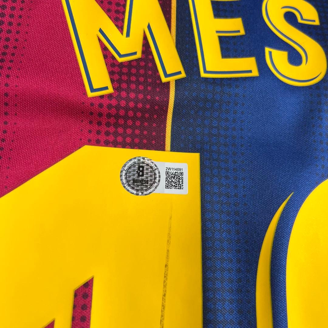 【認証あり】リオネル メッシ 直筆サイン入り FCバルセロナ ユニフォーム