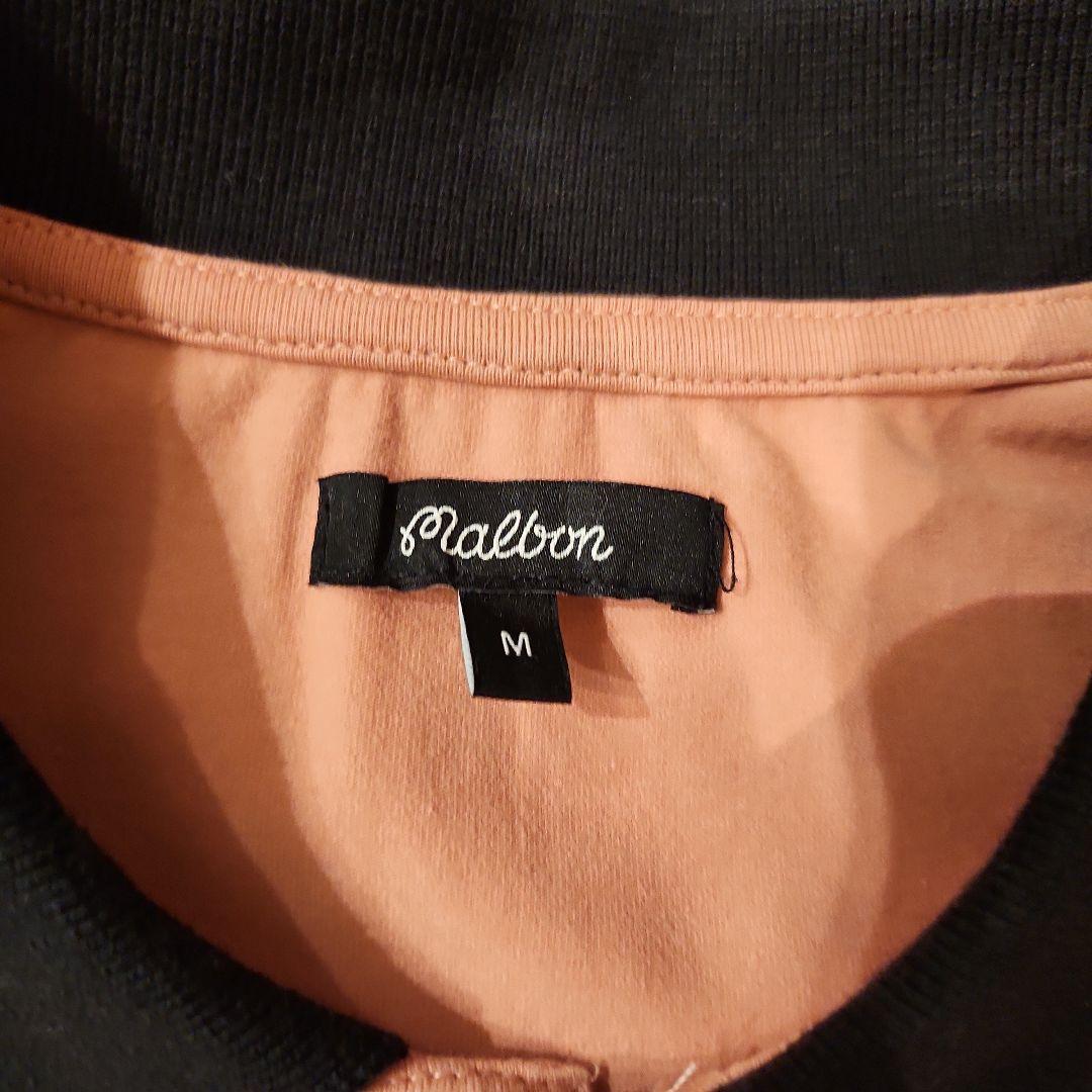 (美品)Malbonマルボン オレンジ 長袖ポロシャツ M