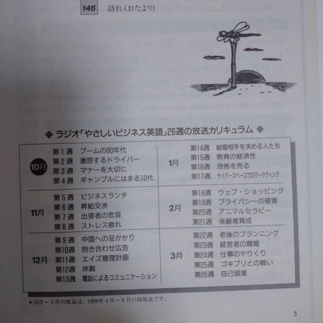アニメの部屋やさしいビジネス英語 1998年4月～99年3月 12冊
