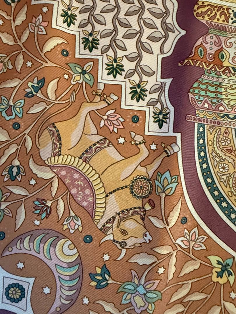 【美品】エルメス スカーフ 王宮の扉シリーズ 90カレ