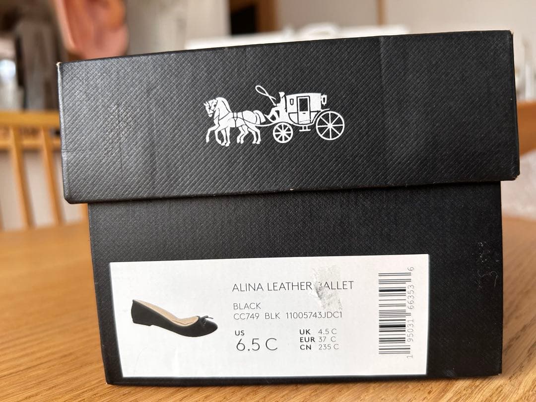 COACH ブラック アリーナバレエシューズ