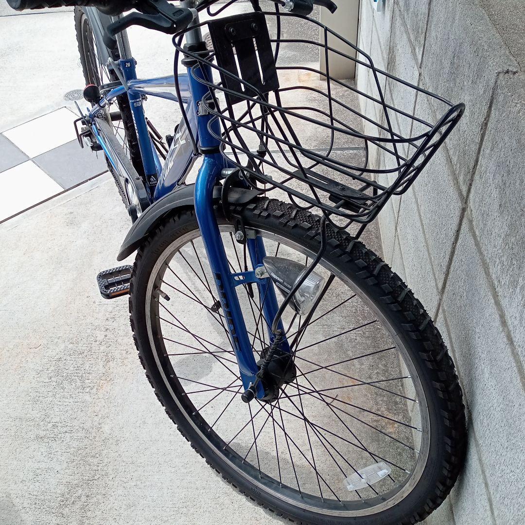 PRIDE キッズサイクル 青26インチ