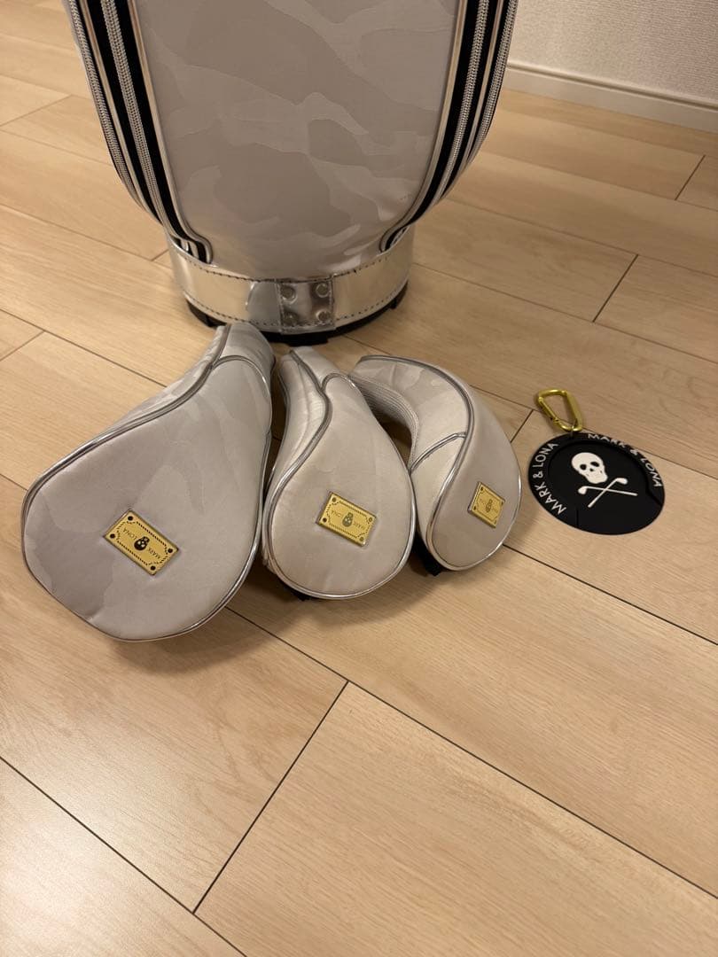 MARK & LONA 迷彩柄 キャディバッグ　ホワイト