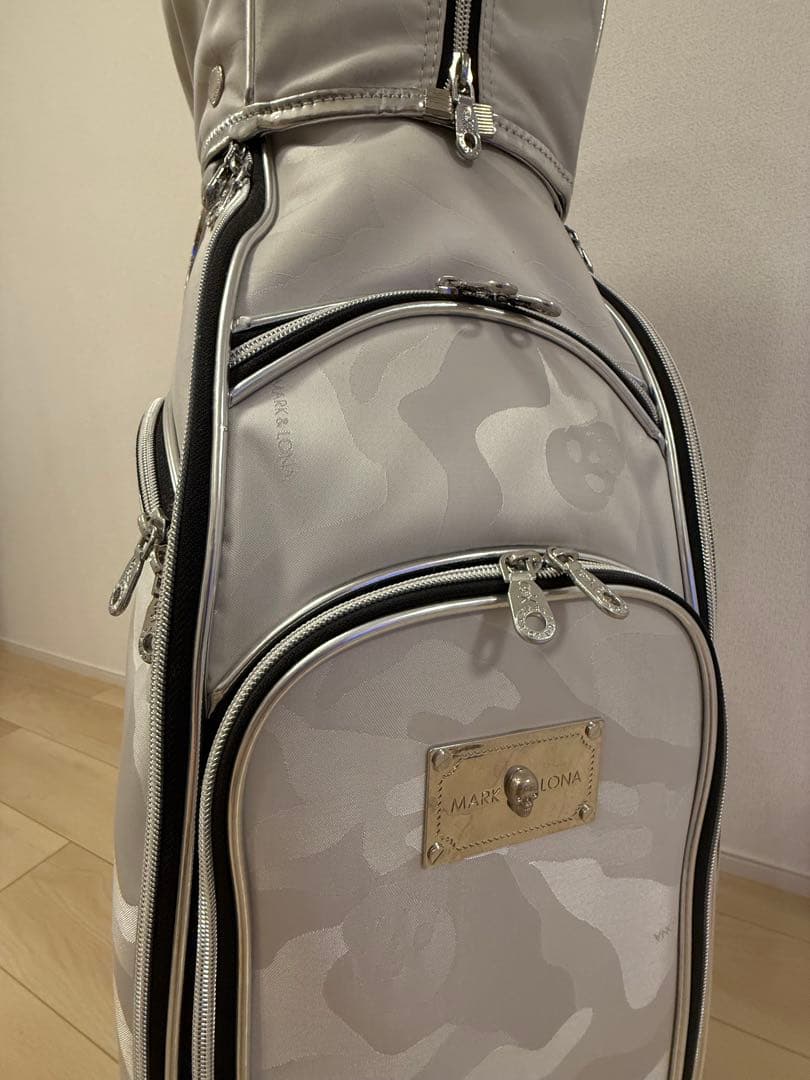 MARK & LONA 迷彩柄 キャディバッグ　ホワイト