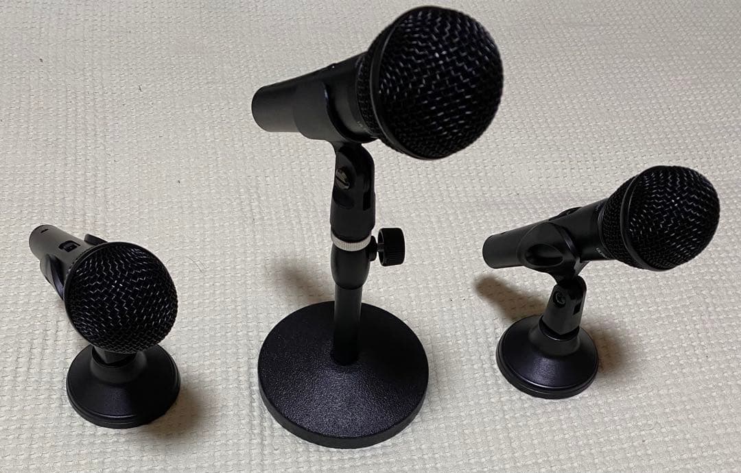 behringer ダイナミックマイク XM1800S 3本 ケーブル等