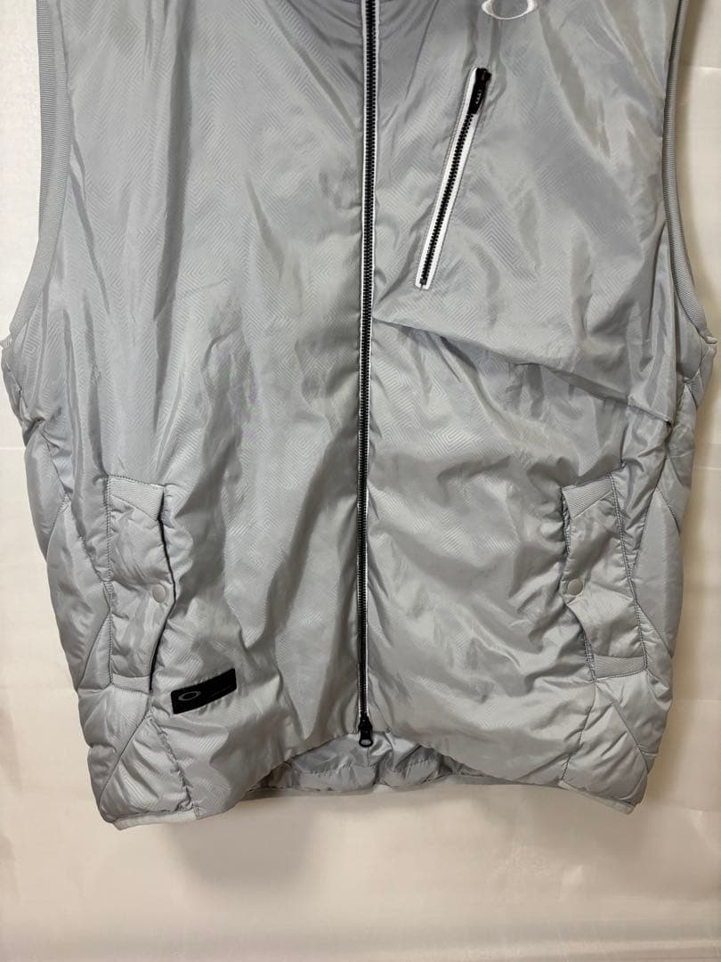 OAKLEY スカル ダウンベスト XL グレー 軽量 ゴルフウェア メンズ