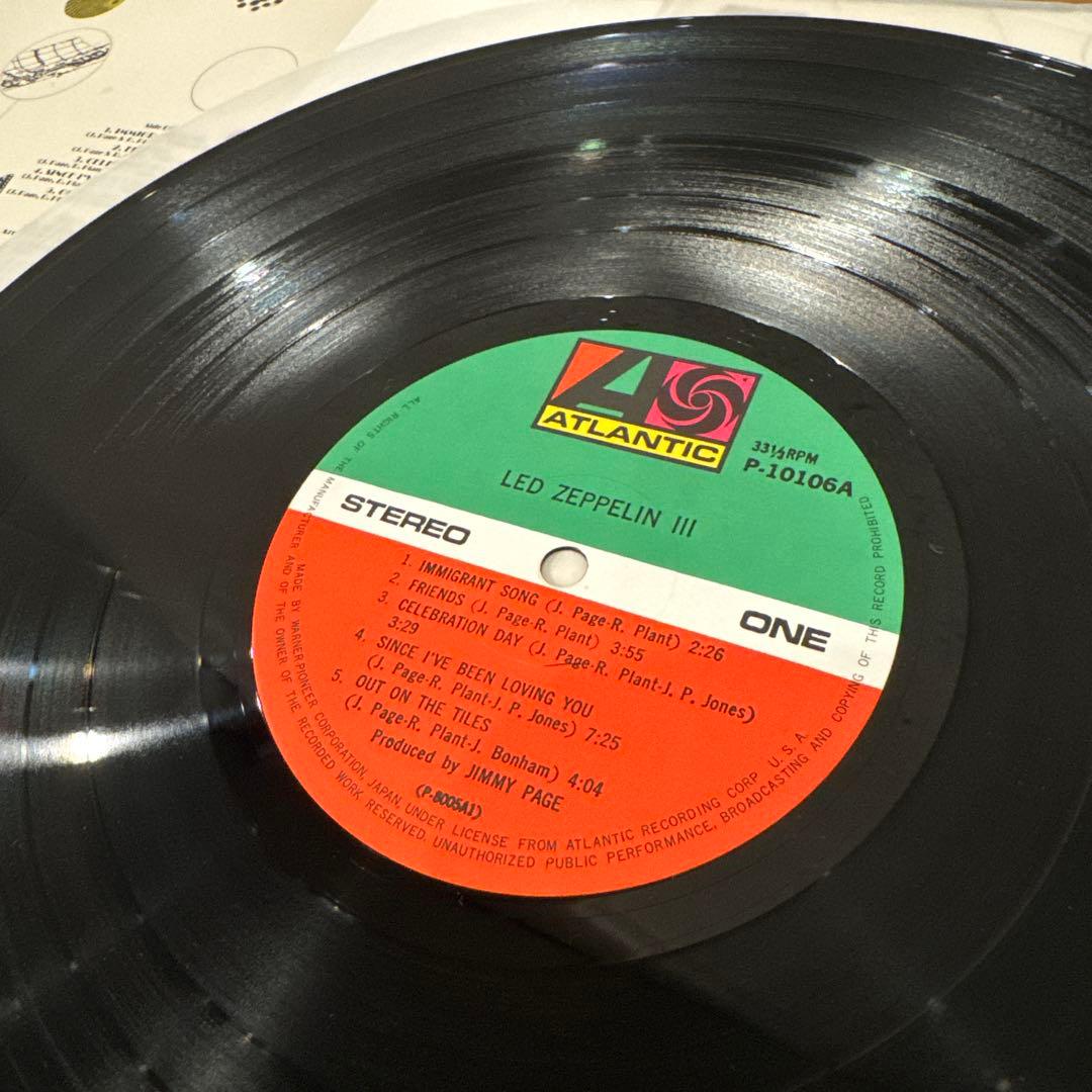 レコード LED ZEPPELIN Ⅲ P-10106A 日本盤 ポスター付