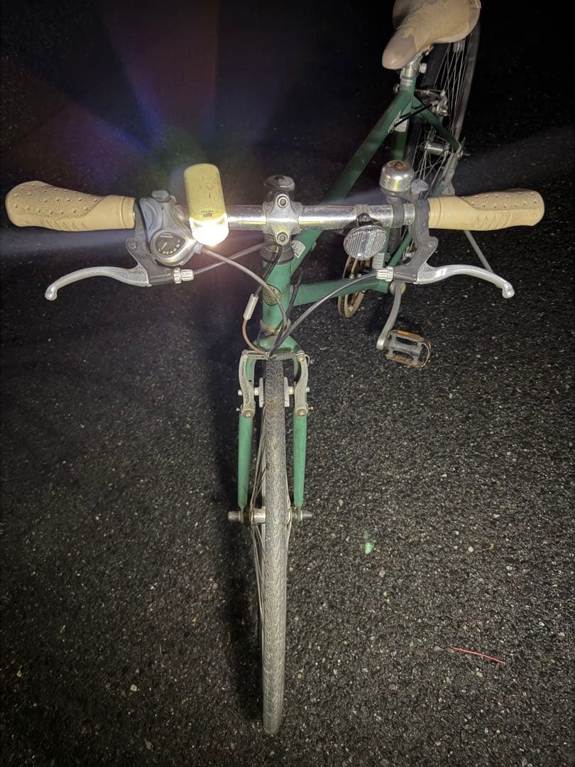 VIM BIKE 緑色 自転車クロスバイク ベージュグリップ