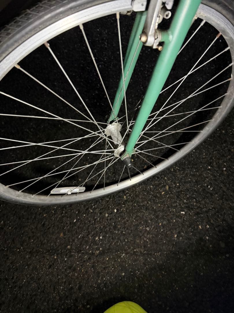 VIM BIKE 緑色 自転車クロスバイク ベージュグリップ