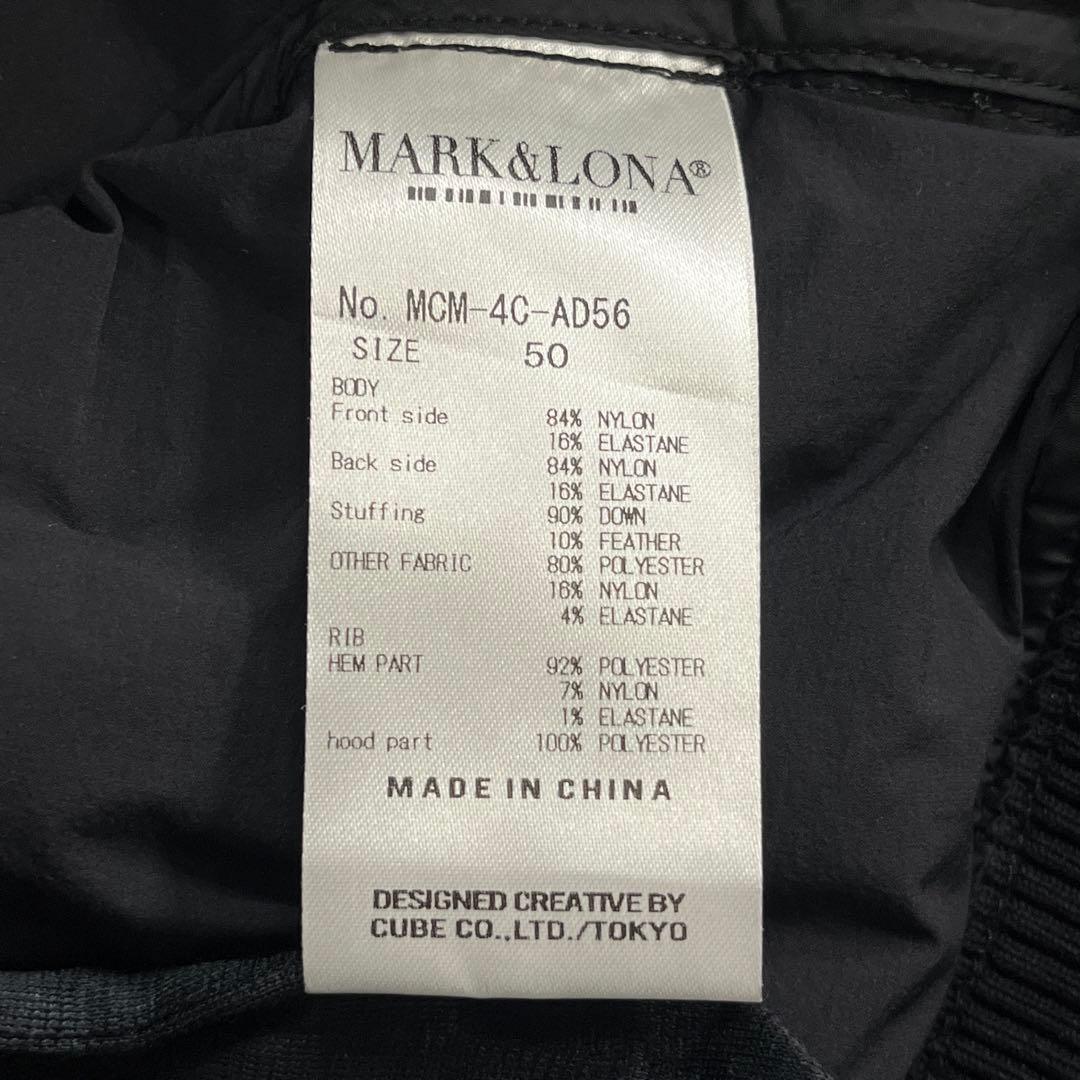 メンズウェア MARK&LONA HALF ZIP SEAMLESS DOWN JKT 50