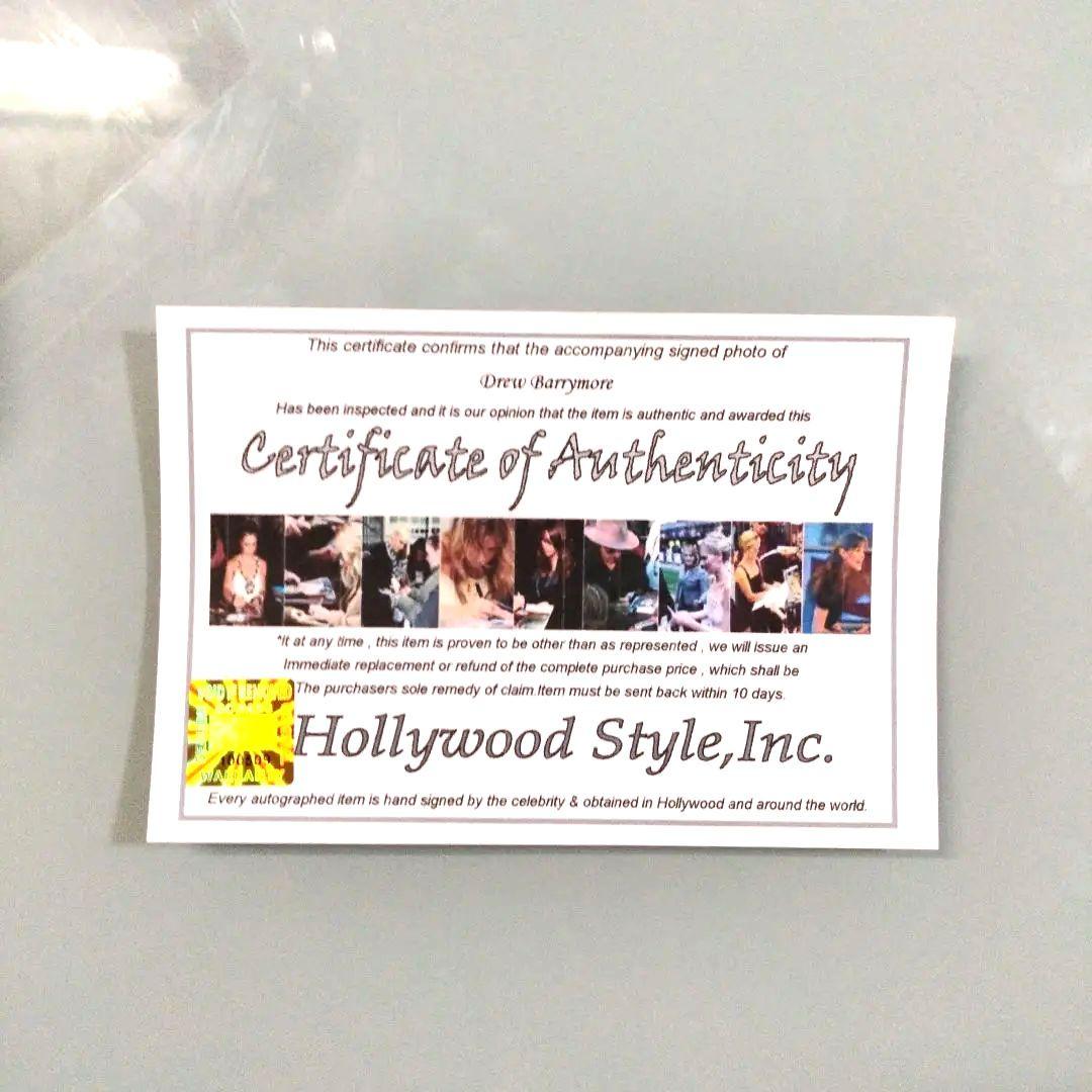 ドリュー・バリモア直筆サイン入り2Lサイズ写真‥50回目のファースト〜