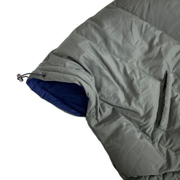 Acuta アクータ リバーシブル ダウン ポンチョ サイズF カーキ/ネイビー