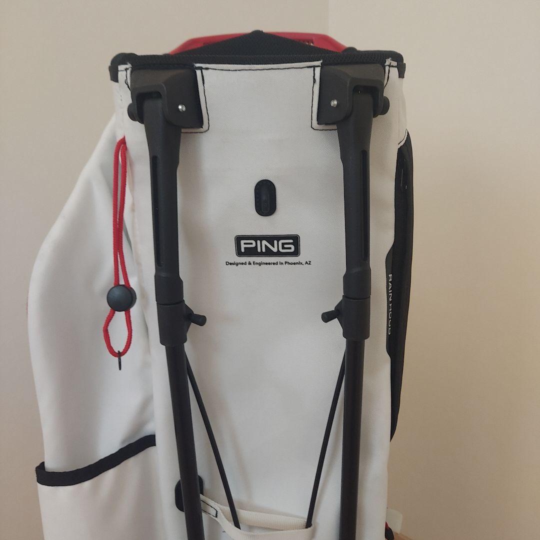 PING ピン キャディバッグ 軽量 スタンド ホワイト ★良品